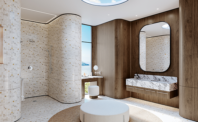 Full chrome bathroom faucet set from the Authentica collection.